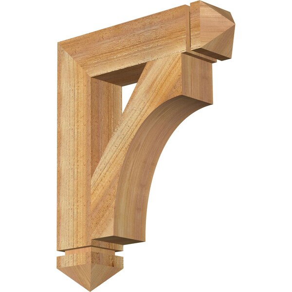Ekena Millwork Westlake Arts & Crafts Rough Sawn Bracket, Western Red Cedar, 4"W x 18"D x 22"H BKT04X18X22WTL03RWR - main